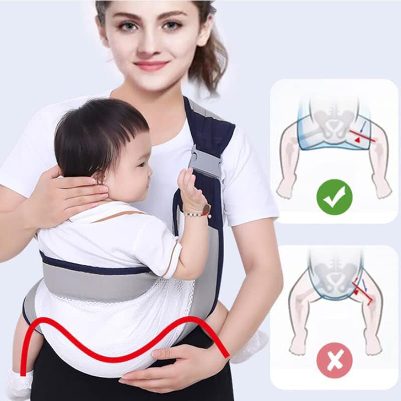 EasyCarryBaby™ Porte bébé en forme d'Echarpe pour Nouveau-né et Bébé.